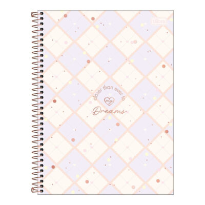 Caderno Universitário Grande Capa Dura 192 Folhas 12 Matérias Soho - Estampas Sortidas