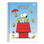 Caderno Espiral Universitário Grande Capa Dura 80 Folhas Snoopy - Estampas Sortidas