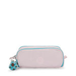 Estojo Kipling Gitroy Com 3 Divisórias - Sea Pink Metálico