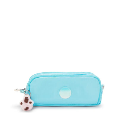 Estojo Kipling Gitroy Com 3 Divisórias - Sea Blue Metálico