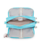 Estojo Kipling Gitroy Com 3 Divisórias - Sea Blue Metálico