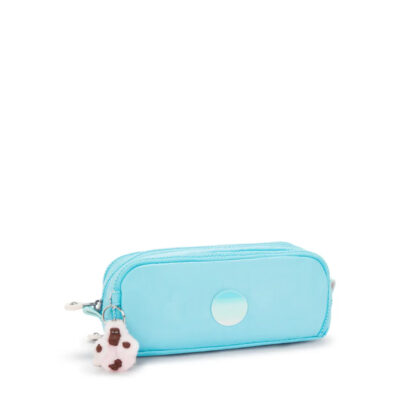 Estojo Kipling Gitroy Com 3 Divisórias – Sea Blue Metálico