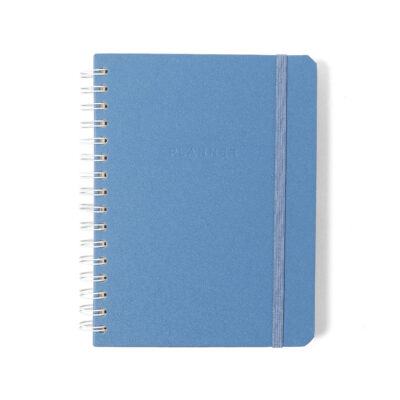 Planner Permanente Espiral Semanal - Pastel - Azul Celeste
