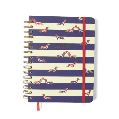 Agenda Planner Semanal 2026 - Praia - Cachorros