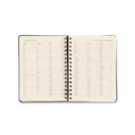 Agenda Planner Espiral Wire-O Diária 2026 - Bossa Nova - Boêmia Caramelo