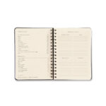 Agenda Planner Espiral Wire-O Diária 2026 - Bossa Nova - Boêmia Caramelo