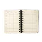 Agenda Planner Espiral Wire-O Diária 2026 - Doce Florada - Preta