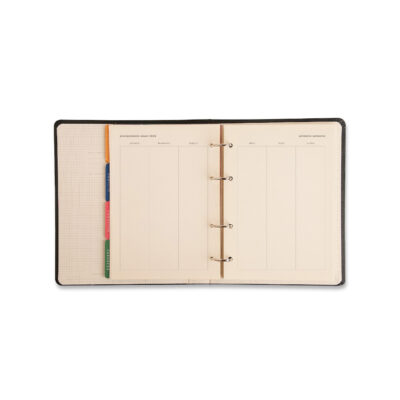 Fichário Agenda Planner Argolado 2026 – Praia Barraca