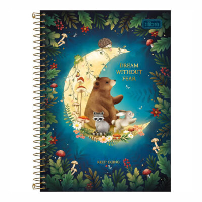 Caderno 1/4 Pequeno Espiral 80 Folhas Loveland - Estampas Diversas