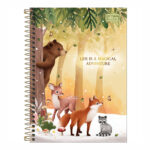 Caderno 1/4 Pequeno Espiral 80 Folhas Loveland - Estampas Diversas