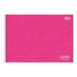 Caderno Desenho E Cartografia Milimetrado Espiral 80 Folhas Capa Dura Lunix - Estampas Diversas