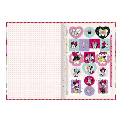 Caderno Brochura Costurado Sem Mola Capa Dura Universitário 48 Folhas Minnie – Estampas Diversas