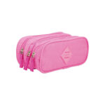 Estojo Crinkle Com 3 Divisórias - Pink