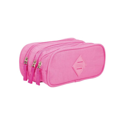 Estojo Crinkle Com 3 Divisórias – Pink