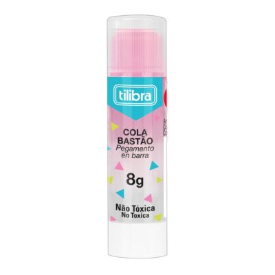 Cola Em Bastão 8g Transparente - Cores Sortidas