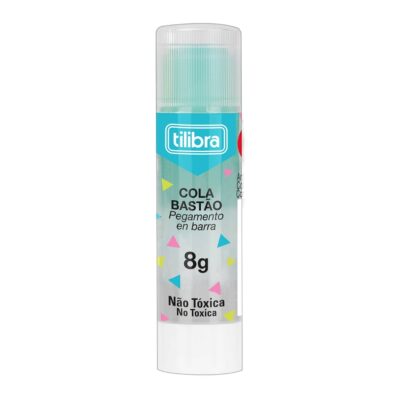 Cola Em Bastão 8g Transparente – Cores Sortidas