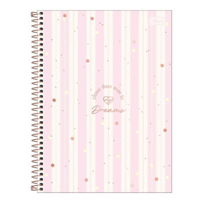 Caderno Espiral Universitário Capa Dura 256 Folhas 16 Matérias Soho - Estampas Sortidas