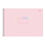 Caderno De Cartografia E Desenho Espiral Happy - Cores Sortidas
