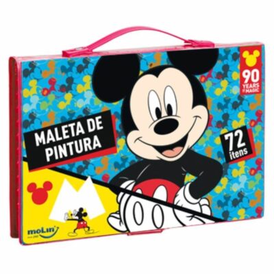 Maleta De Pintura Com 72 Itens - Mickey - Estampas Diversas