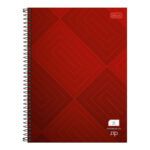 Caderno Espiral Universitário Grande Capa Dura 96 Folhas Quadriculado 5x5mm Zip - Estampas Sortidas
