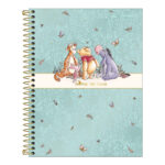 Caderno Espiral Colegial Médio Capa Dura 80 Folhas Pooh - Estampas Sortidas