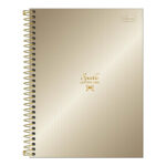 Caderno Espiral Colegial Médio Capa Dura 80 Folhas West Village Metalizado - Estampas Sortidas