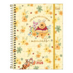 Planner Espiral Pooh 2026 - Estampas Sortidas