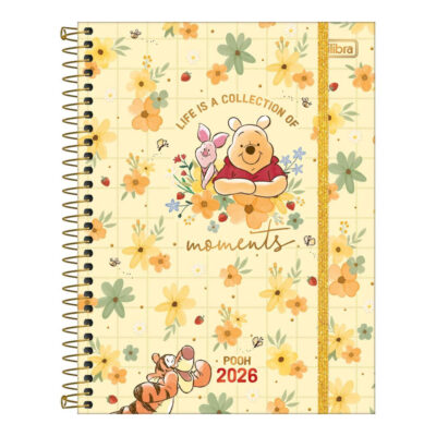 Planner Espiral Pooh 2026 - Estampas Sortidas