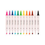 Marcador Criativo Flow Com 12 Cores