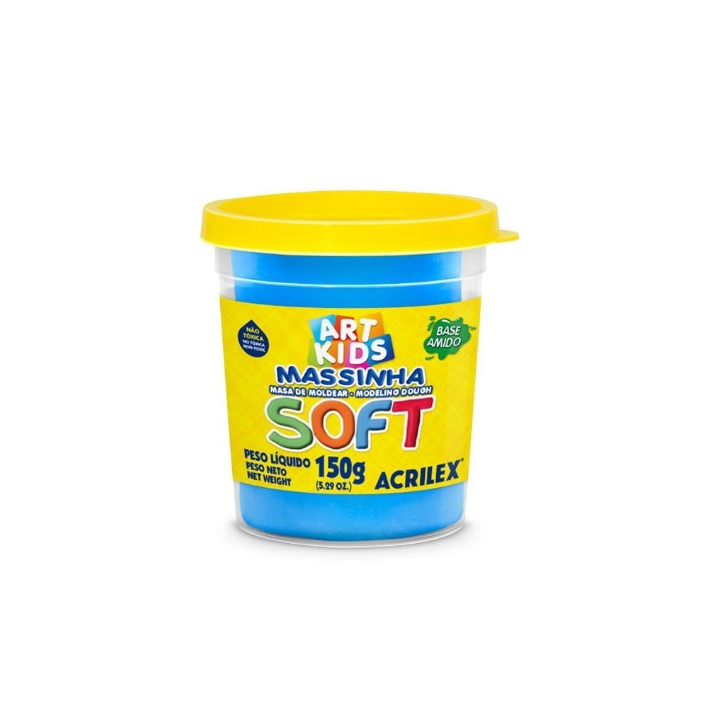 Massa De Modelar Soft 150g - Azul Massa De Modelar Soft 150g - Azul