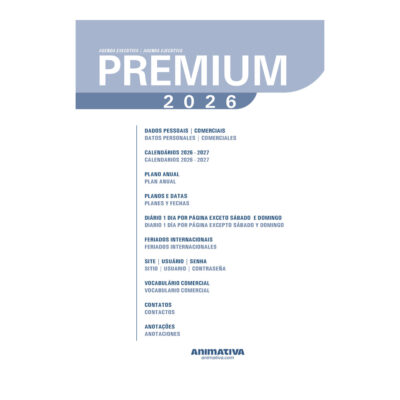 Agenda Costurada Executiva Premium 2026 – Preta