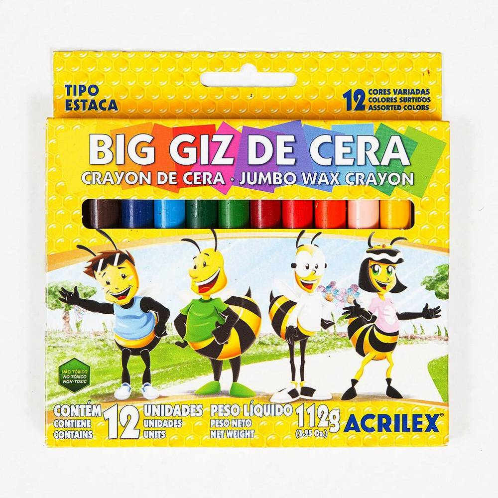 Big Giz De Cera - Com 12 Cores Big Giz De Cera - Com 12 Cores