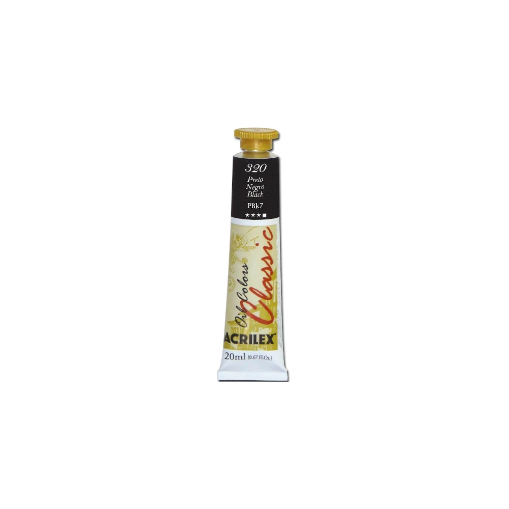 Tinta Óleo 20ml - Preto Tinta Óleo 20ml - Preto