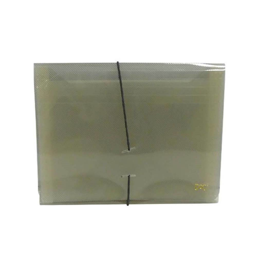 Pasta Sanfonada Duplicata Com 31 DivisÓrias FumÊ 240x180mm Pasta Sanfonada Duplicata Com 31 DivisÓrias FumÊ 240x180mm