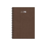 Agenda Espiral Semanal Diamante 2026 - Cores Sortidas
