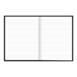 Caderno Brochura Costurado Sem Mola Universitário Grande Capa Dura 100 Folhas Numeradas - Preto Caderno Brochura Costurado Sem Mola Universitário Grande Capa Dura 100 Folhas Numeradas - Preto