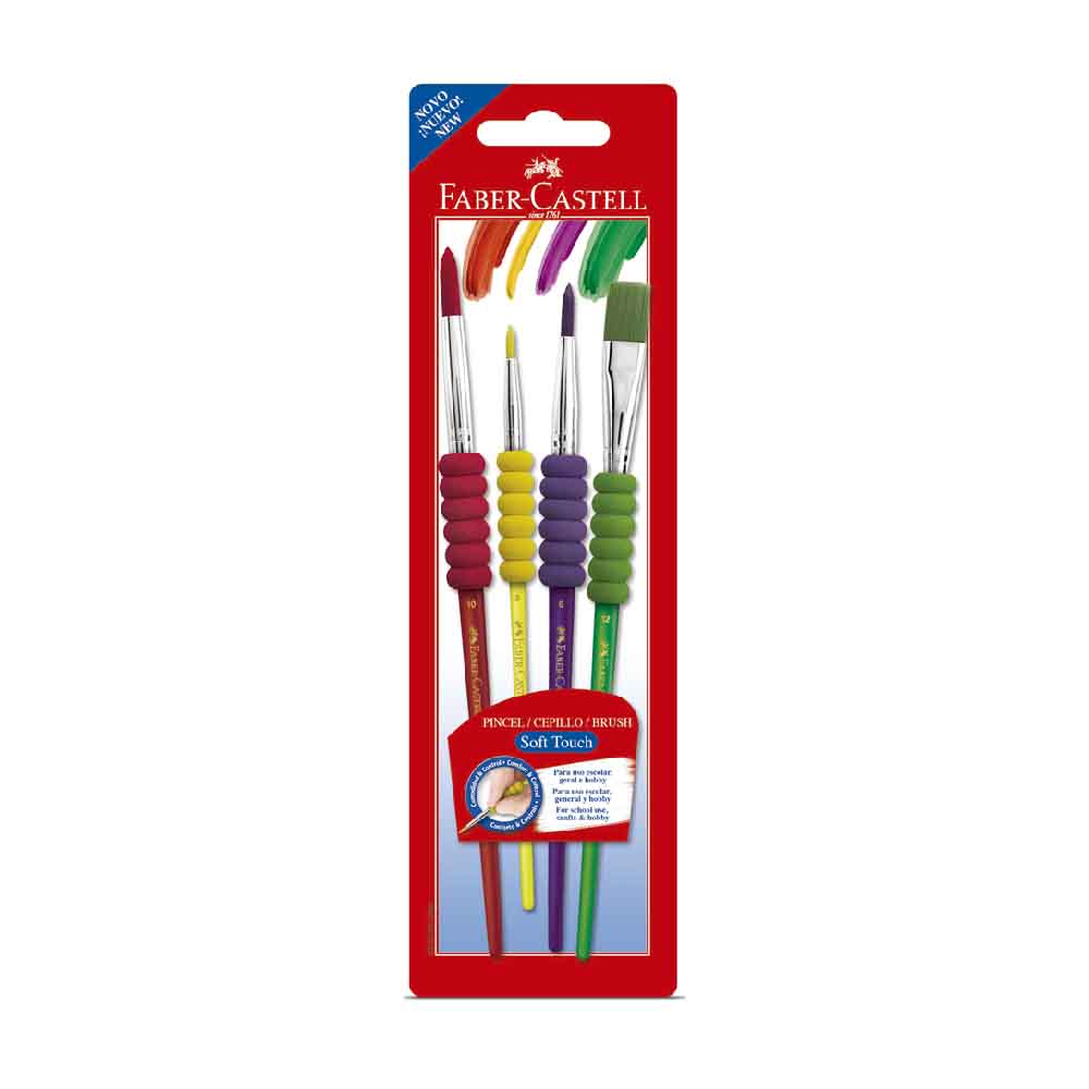 Pincel Soft Touch Com 4 Peças Pincel Soft Touch Com 4 Peças