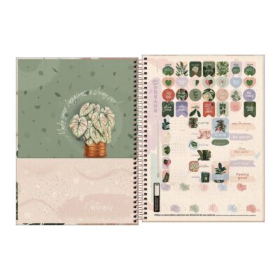 Caderno Espiral Universitário Grande Capa Dura 80 Folhas Naturalis – Estamos Sortidas