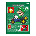 Caderno Brochura Costurado Sem Mola Universitário Grande Capa Dura 80 Folhas Super Mario - Estampas