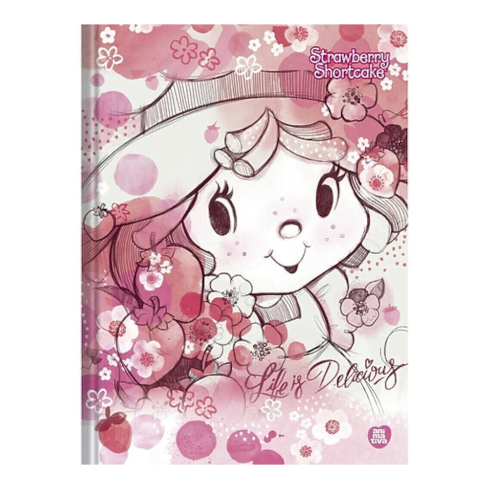 Caderno Brochura Costurado Sem Mola Colegial Médio Capa Dura 160 Folhas Moranguinho - Estampas Sorti Caderno Brochura Costurado Sem Mola Colegial Médio Capa Dura 160 Folhas Moranguinho - Estampas Sorti