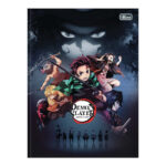 Caderno Brochura Costurado Sem Mola Universitário Grande Capa Dura 80 Folhas Demon Slayer - Estampas Caderno Brochura Costurado Sem Mola Universitário Grande Capa Dura 80 Folhas Demon Slayer - Estampas