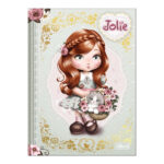Caderno Brochura Costurado Sem Mola Colegial Médio Capa Dura 80 Folhas Jolie - Estampas Sortidas Caderno Brochura Costurado Sem Mola Colegial Médio Capa Dura 80 Folhas Jolie - Estampas Sortidas