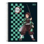 Caderno Espiral Universitário Grande Capa Dura 160 Folhas 10 Matérias Demon Slayer - Estampas Sortid Caderno Espiral Universitário Grande Capa Dura 160 Folhas 10 Matérias Demon Slayer - Estampas Sortid