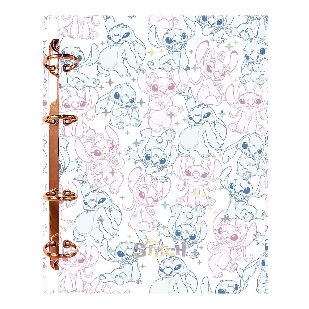Fichário Caderno Argolado Colegial Com 4 Argolas - Stitch Fichário Caderno Argolado Colegial Com 4 Argolas - Stitch