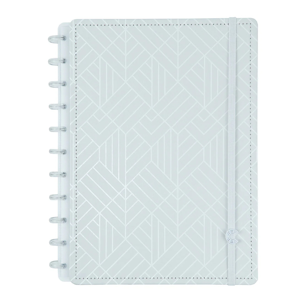 Caderno Inteligente Universitário Grande Espiral Com 140 Folhas G+ Linhas Brancas - Ice Grey Caderno Inteligente Universitário Grande Espiral Com 140 Folhas G+ Linhas Brancas - Ice Grey