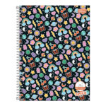 Caderno Brochura Costurado Sem Mola Universitário Grande Capa Dura 40 Folhas Quadriculado 1x1cm Spic