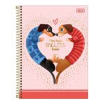 Caderno Espiral Universitário Grande Capa Dura 256 Folhas 16 Matérias Brownie - Estampas Sortidas