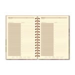 Planner Espiral Diário - Floral Kraft