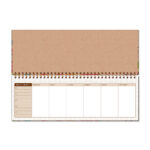 Planner Espiral Organizador Semanal - Floral Kraft