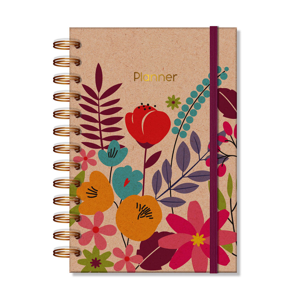 Planner Espiral Permanente - Floral Karft Planner Espiral Permanente - Floral Karft